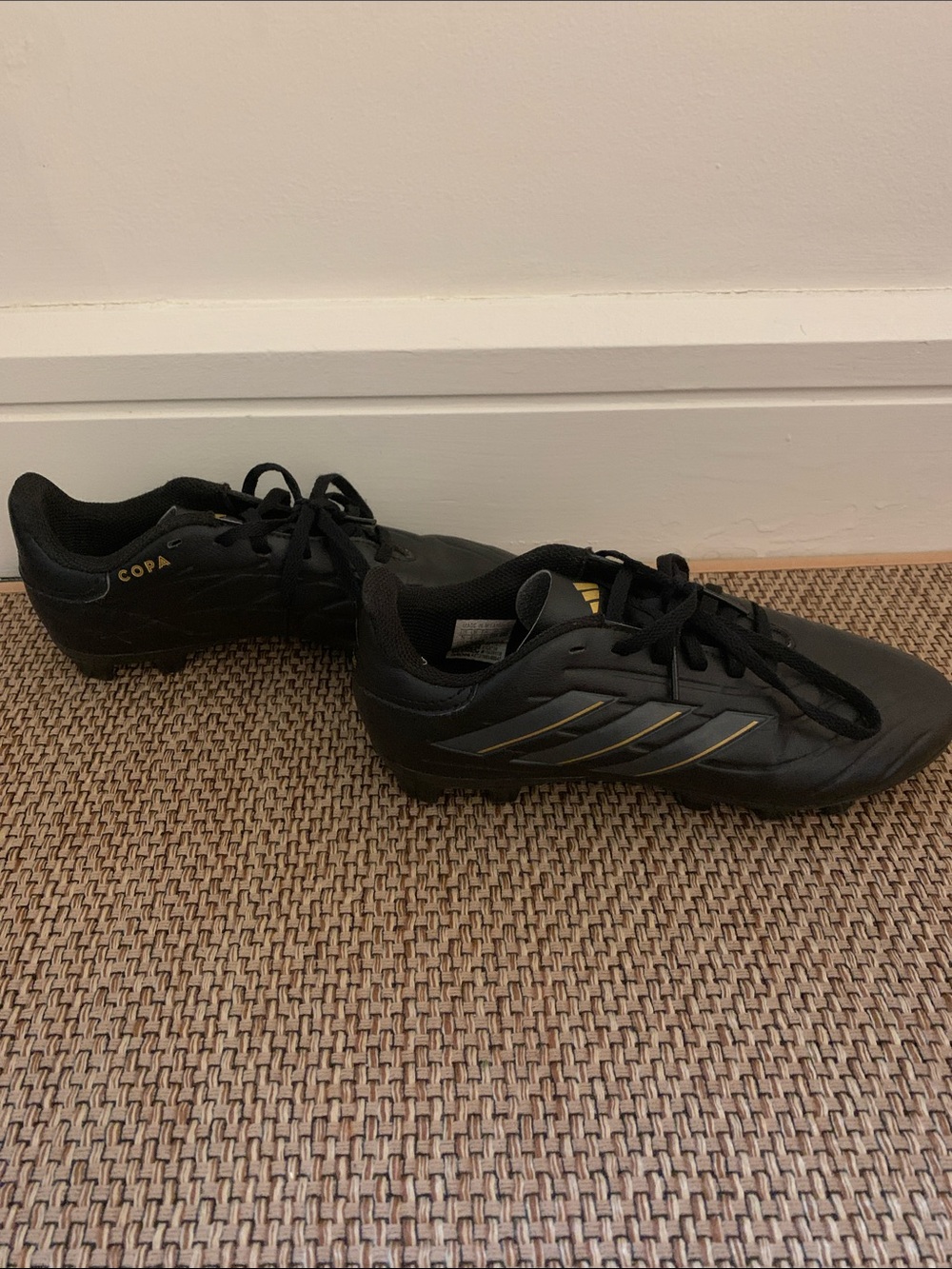 adidas Black and Gold Men's Copa Soccer Cleats